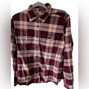 Carhartt Plaid Flannel Top Sz XL